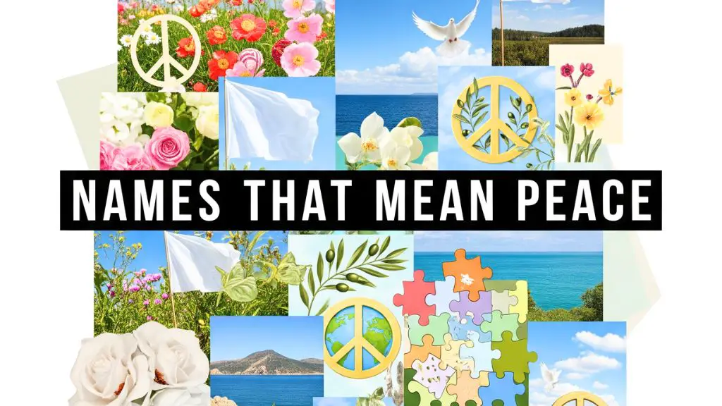 Names That Mean Peace