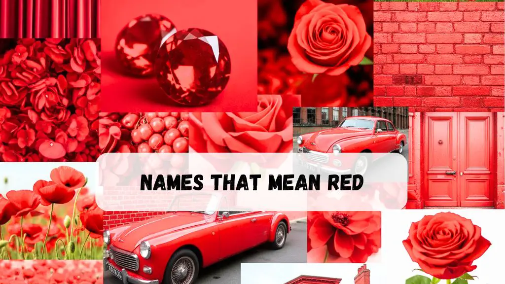 Names That Mean Red