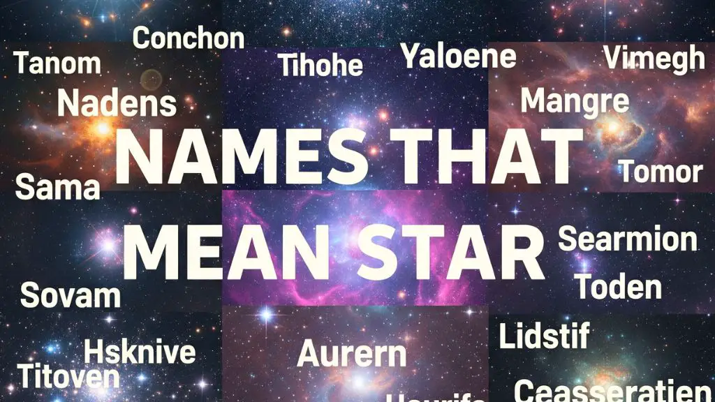 Names That Mean Star