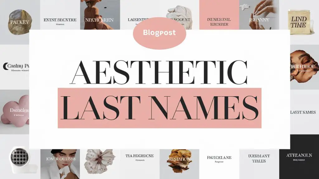 Aesthetic Last Names