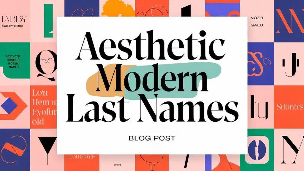 Aesthetic Modern Last Names