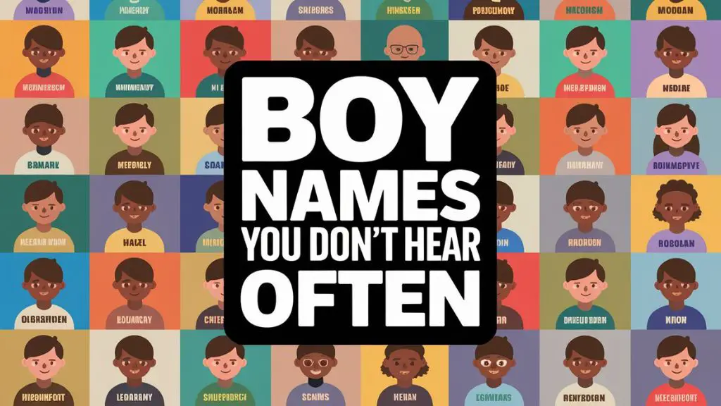 Boy Names You Don’t Hear Often