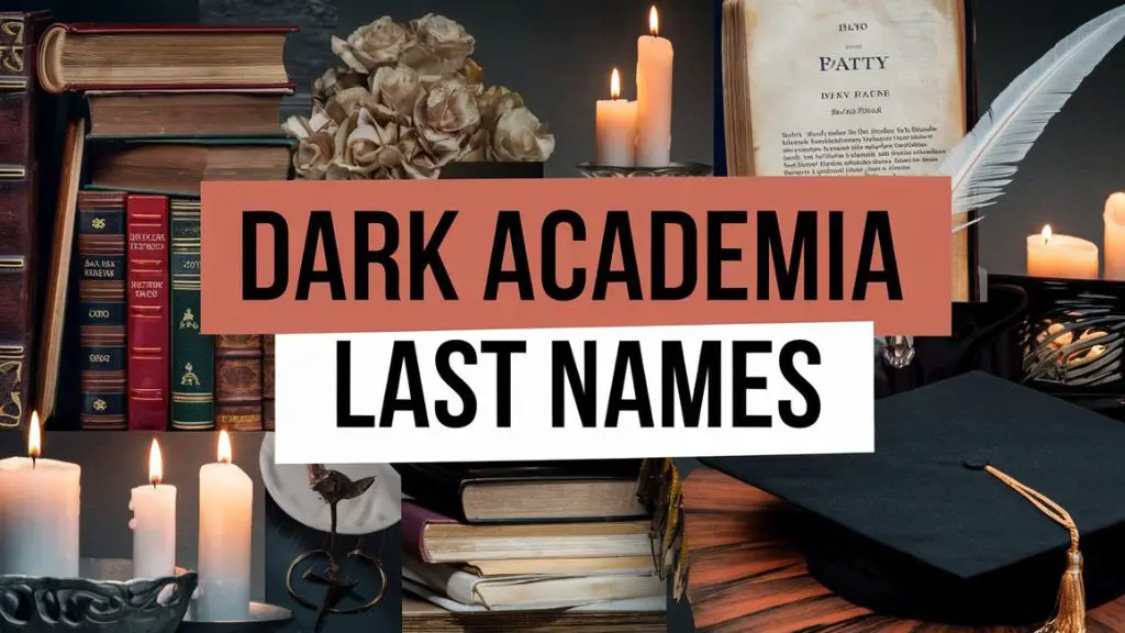 Dark Academia Last Names