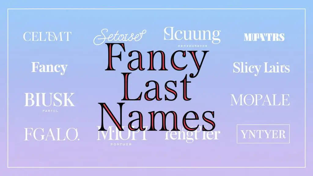 Fancy Last Names