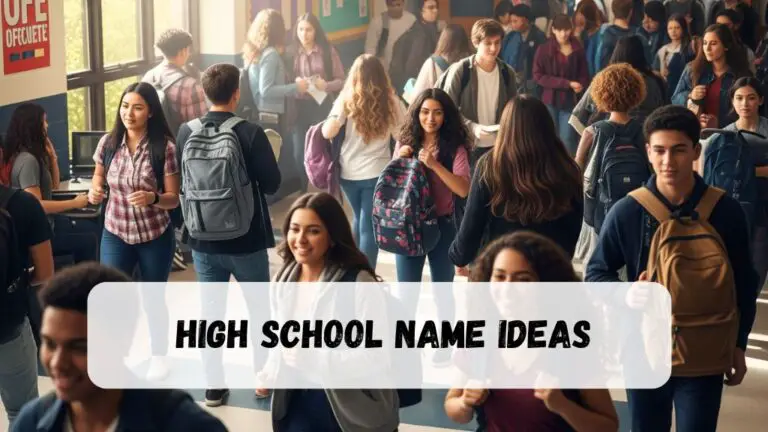 High School Name Ideas