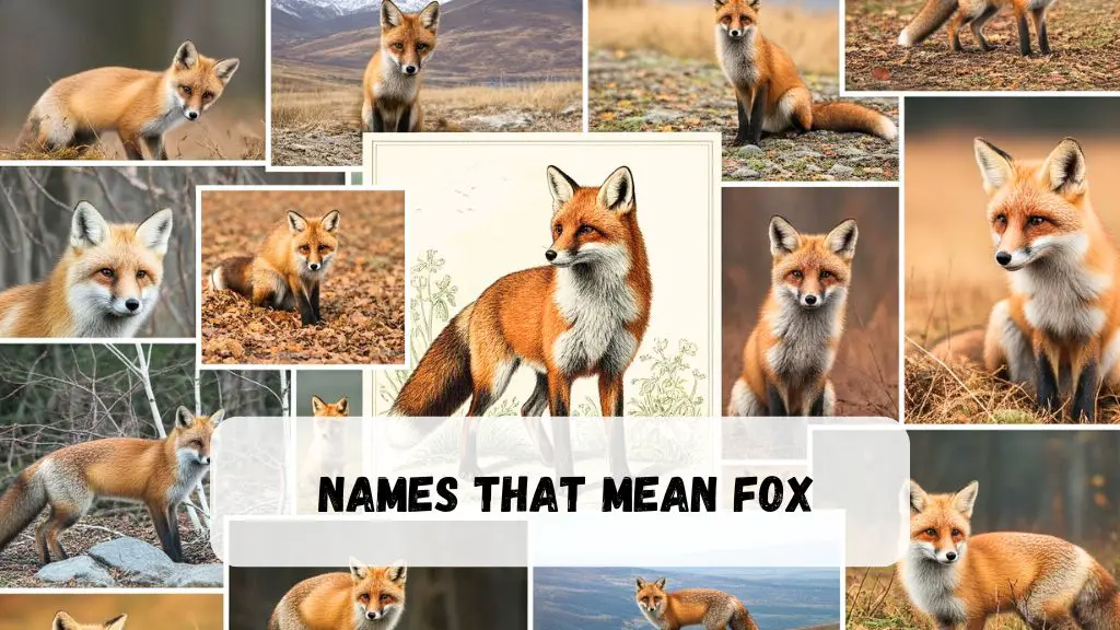 Names That Mean Fox