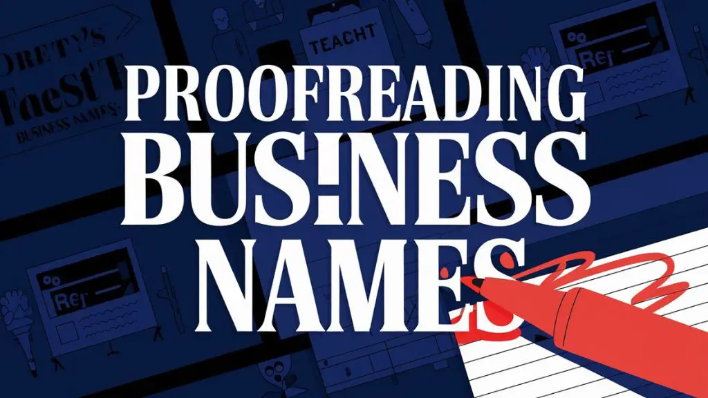 Proofreading Business Names
