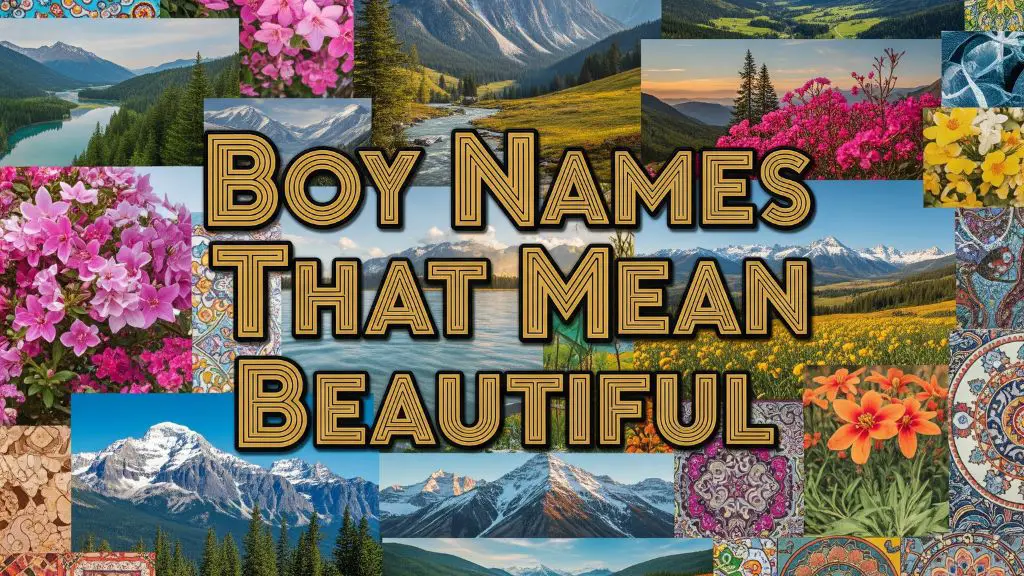 Boy Names That Mean Beautiful