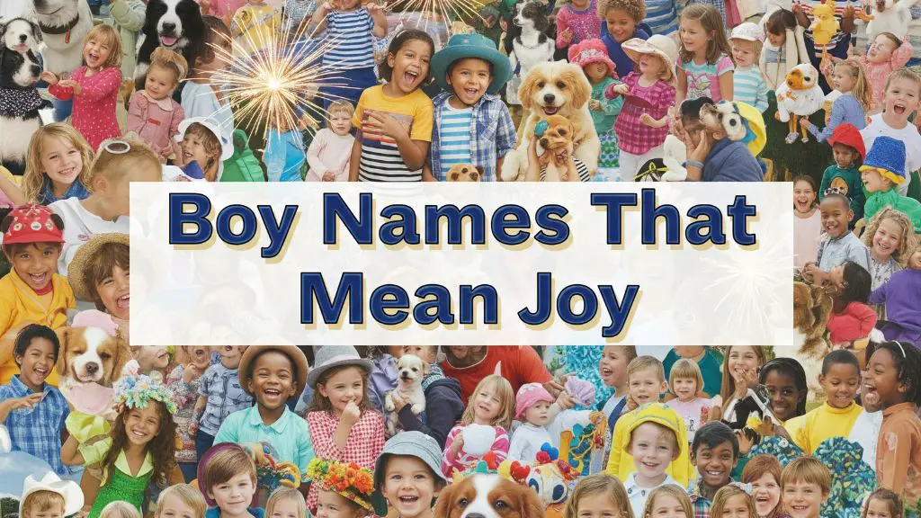 Boy Names That Mean Joy