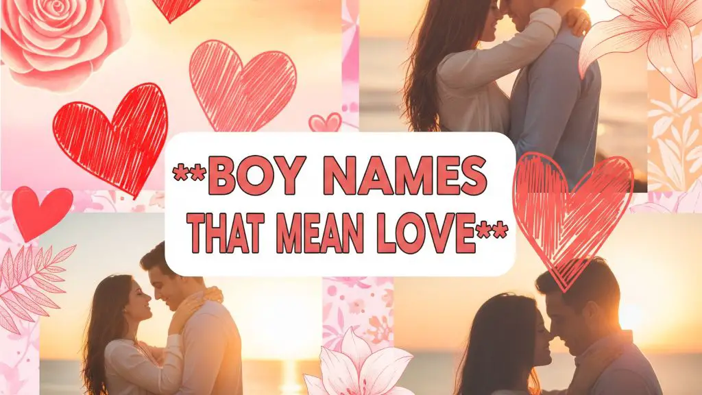 Boy Names That Mean Love