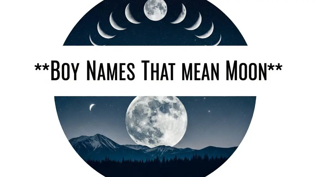 Boy Names That Mean Moon