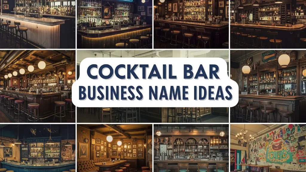 Cocktail Bar Business Name Ideas