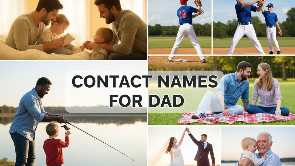 Contact Names for Dad