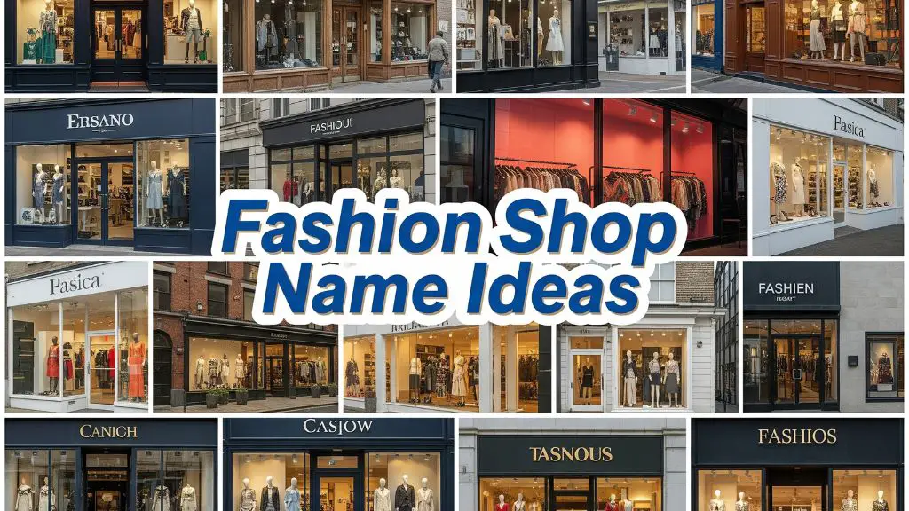 Fashion Shop Name Ideas