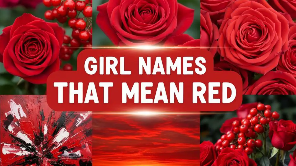 Girl Names That Mean Red