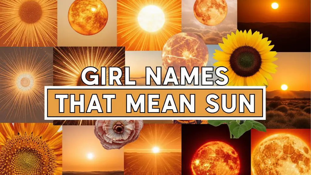 Girl Names That Mean Sun