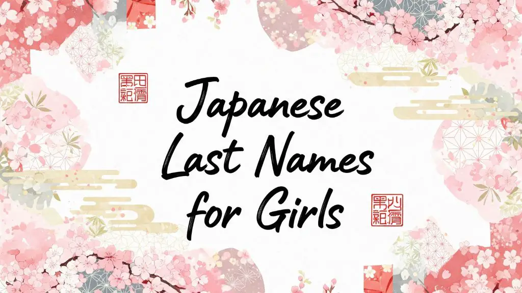 Japanese Last Names for Girls