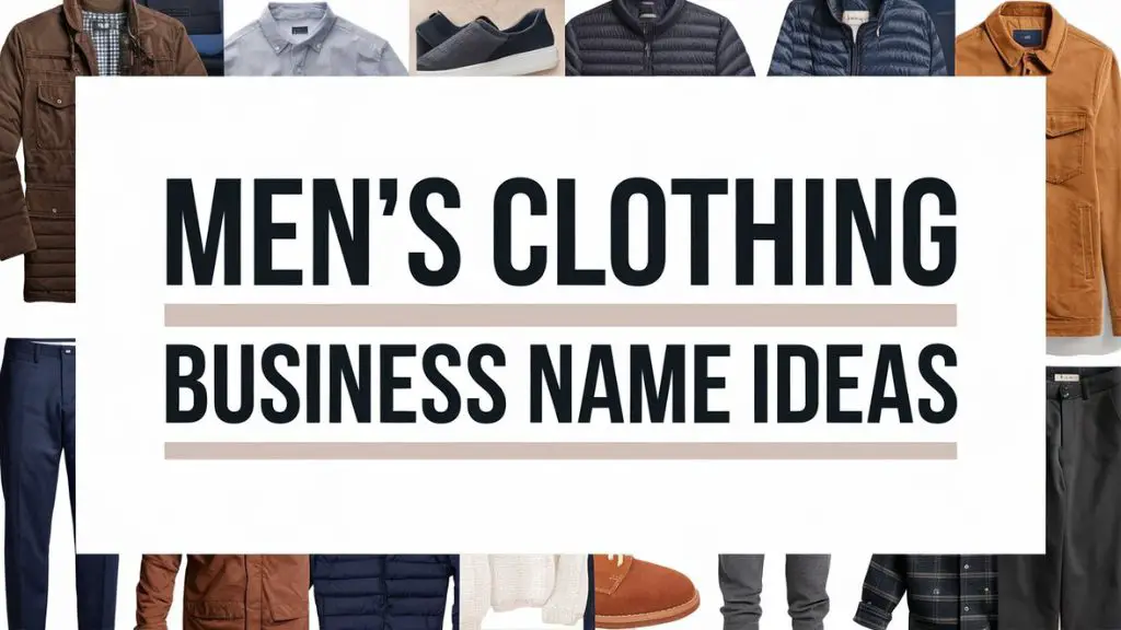 Men’s Clothing Business Name Ideas