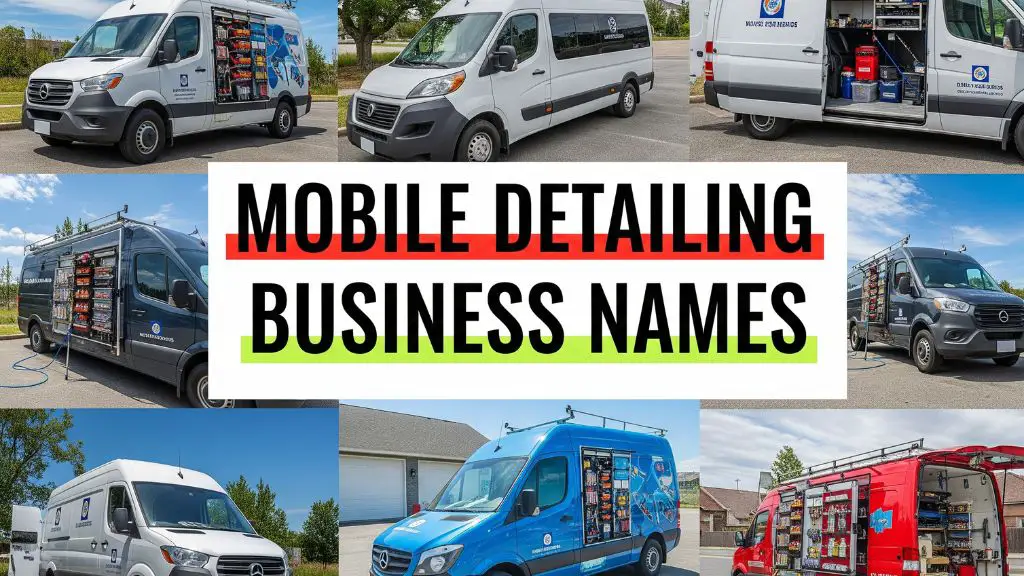 Mobile Detailing Business Names