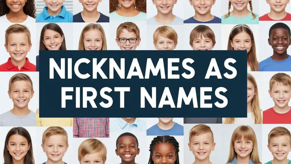 Nicknames as First Names