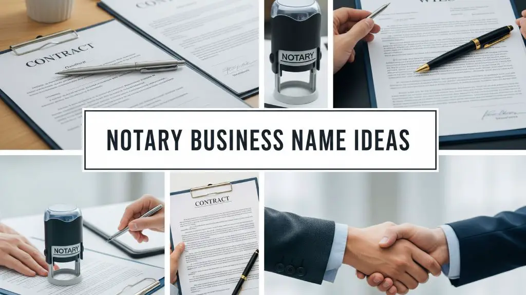 Notary Business Name Ideas