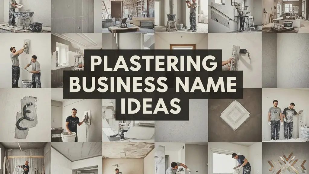 Plastering Business Name Ideas