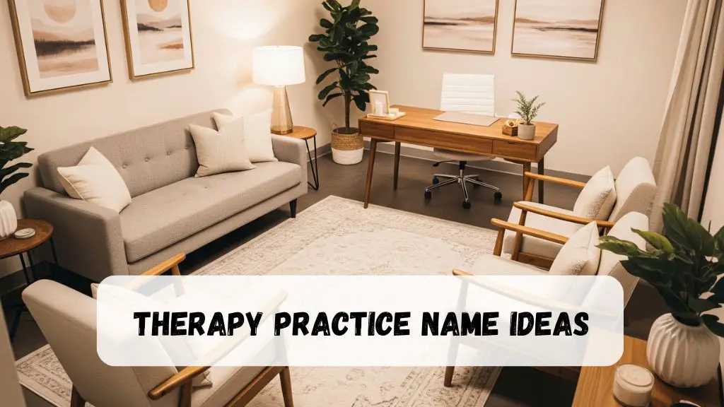 Therapy Practice Name Ideas
