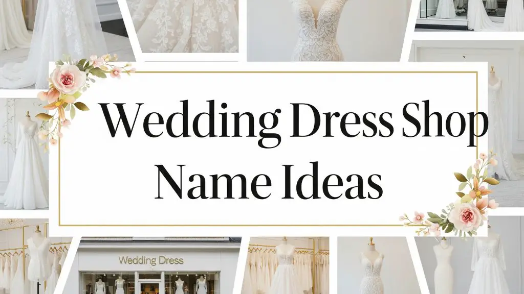 Wedding Dress Shop Name Ideas