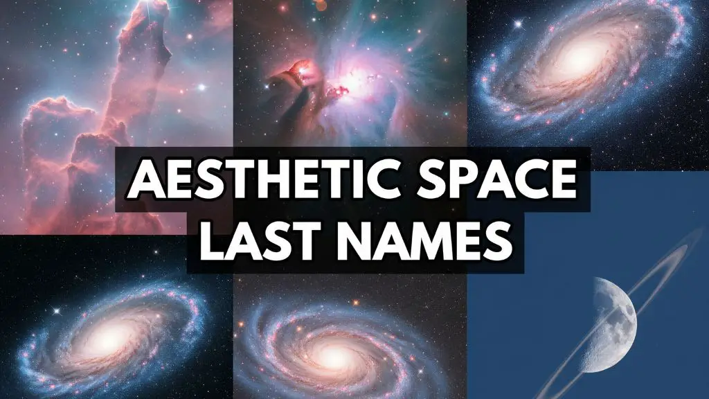 Aesthetic Space Last Names