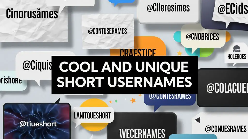 Cool and Unique Short Usernames