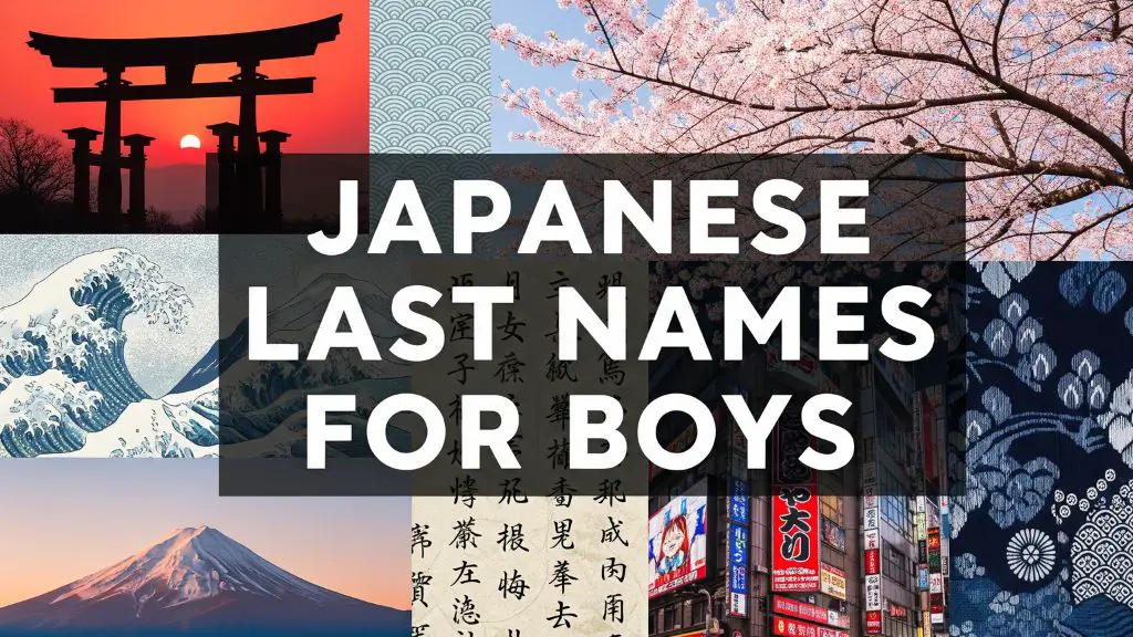 Japanese Last Names for Boys