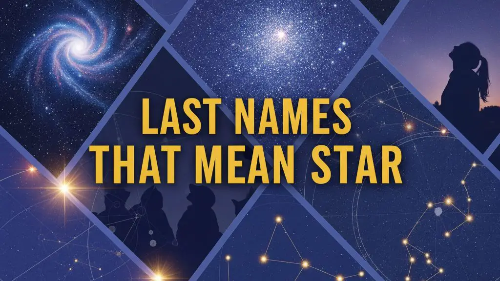 Last Names That Mean Star