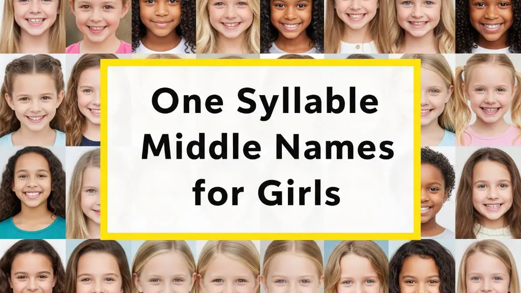 One Syllable Middle Names for Girls