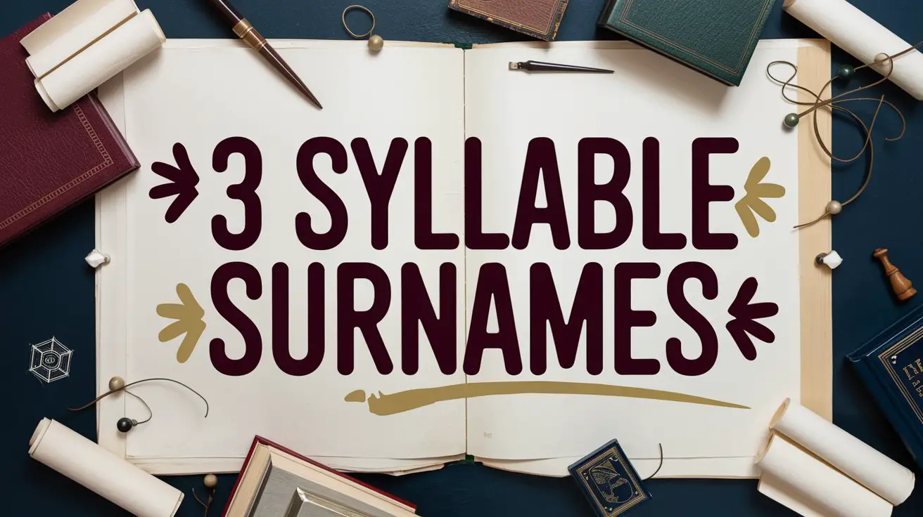 3 Syllable Surnames
