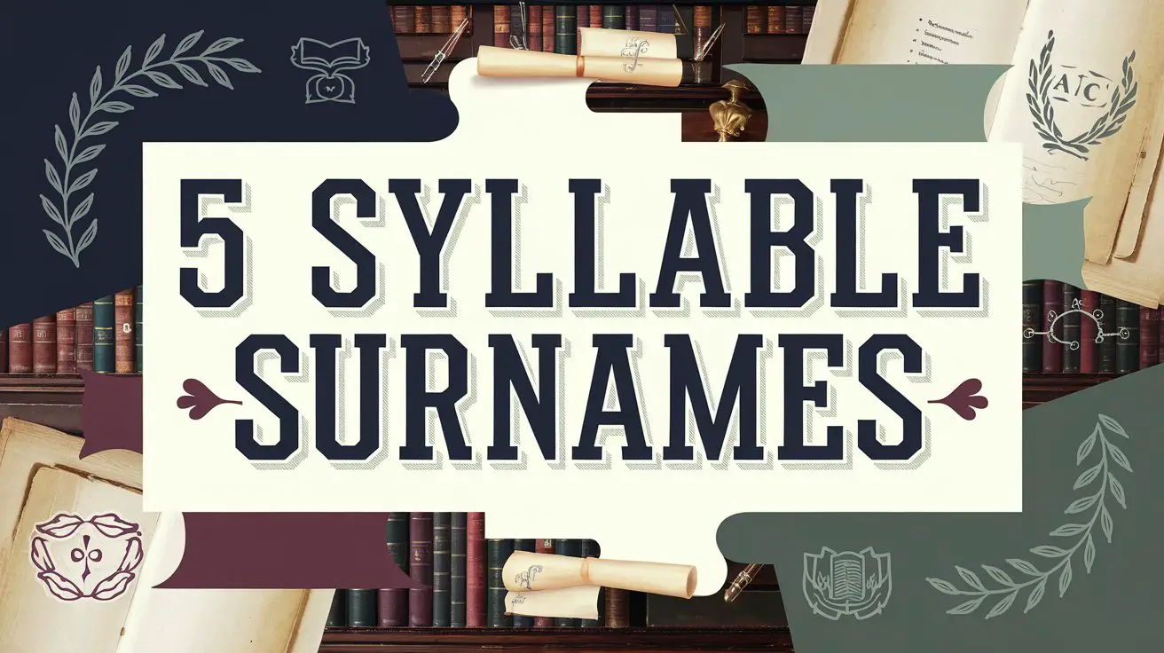 5 Syllable Surnames