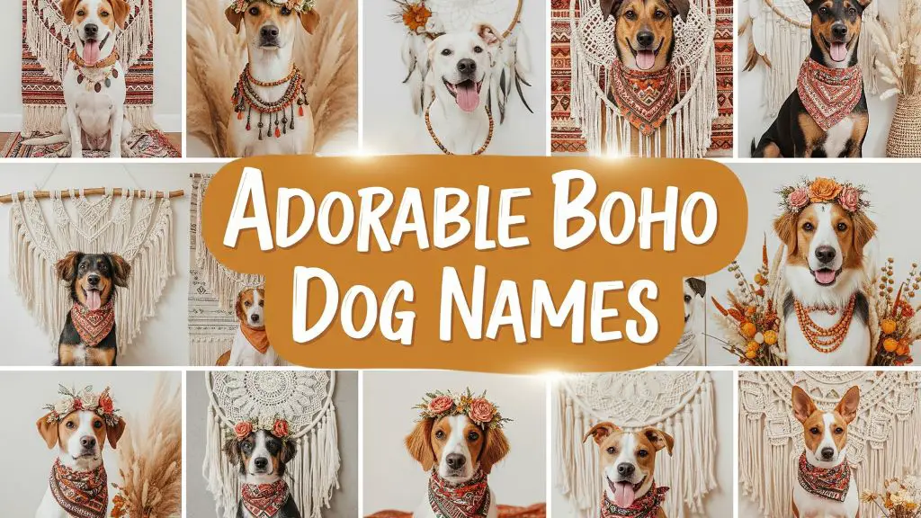 Adorable Boho Dog Names