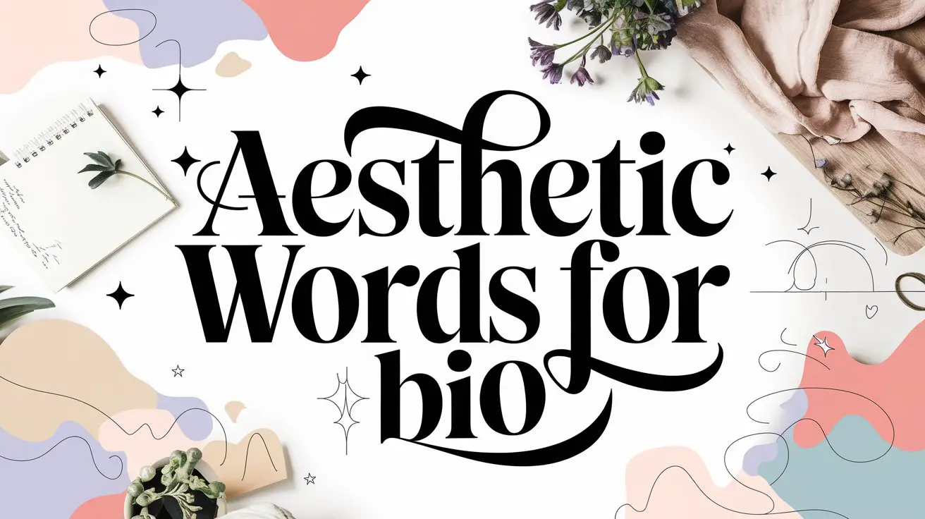 Aesthetic Words for Bio