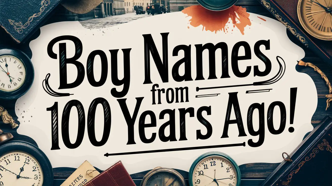 Boy Names from 100 Years Ago