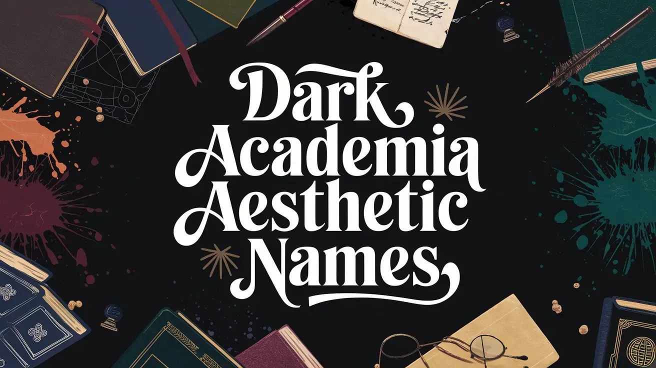 Dark Academia Aesthetic Names