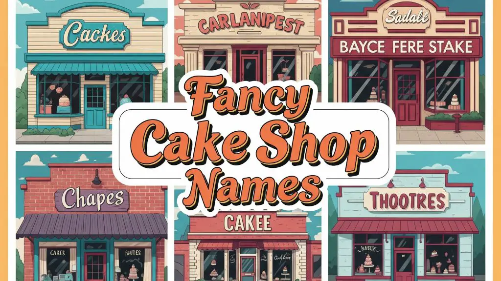 Fancy Cake Shop Names
