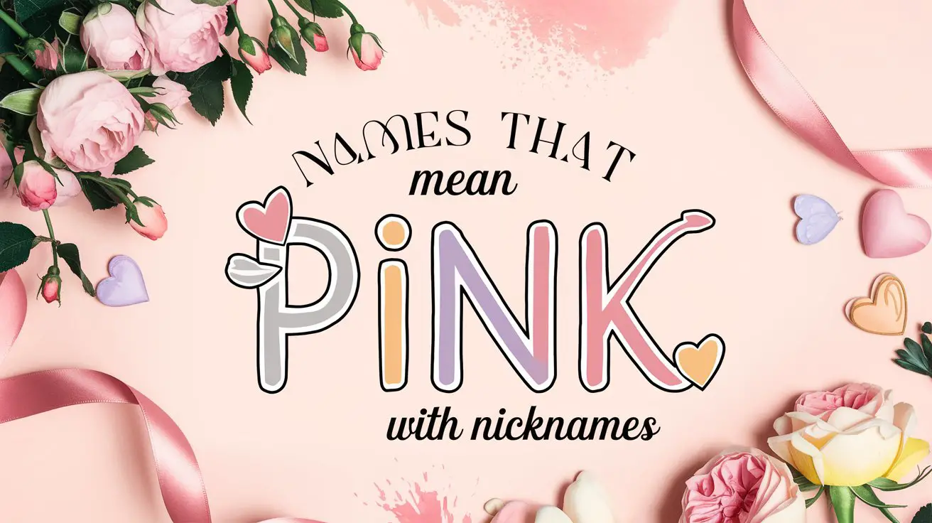 Names That Mean Pink with Nicknames