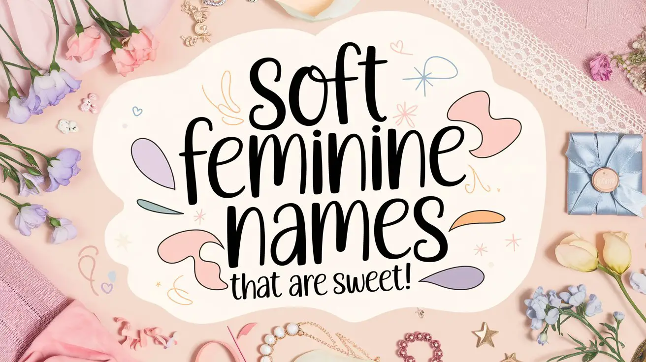 Soft Feminine Names That Are Sweet