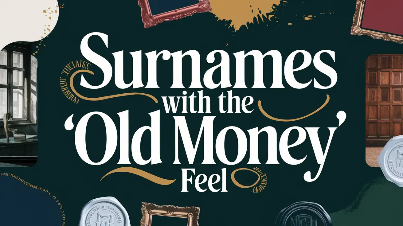 Surnames with the “Old Money” Feel