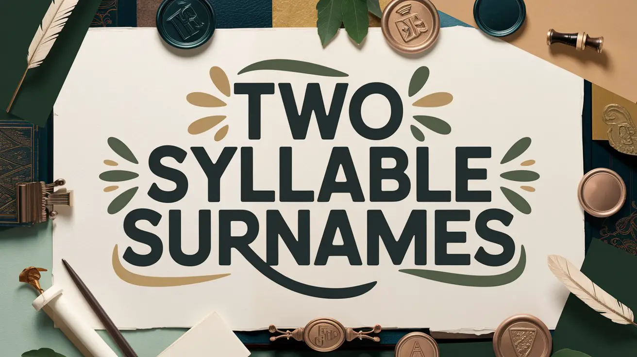 Two Syllable Surnames