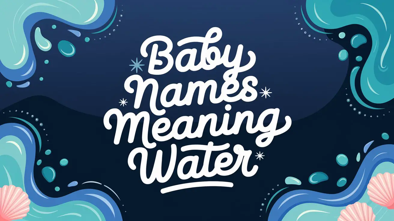 Baby Names Meaning Water