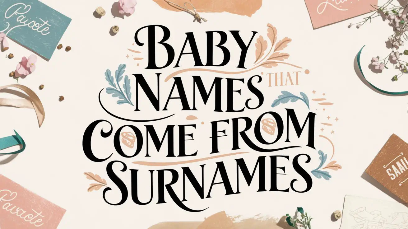 Baby Names That Come From Surnames