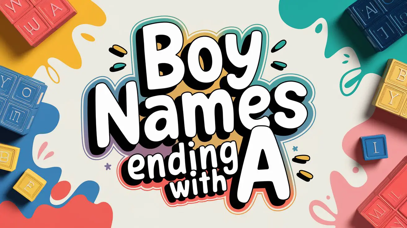 Boy Names Ending with A