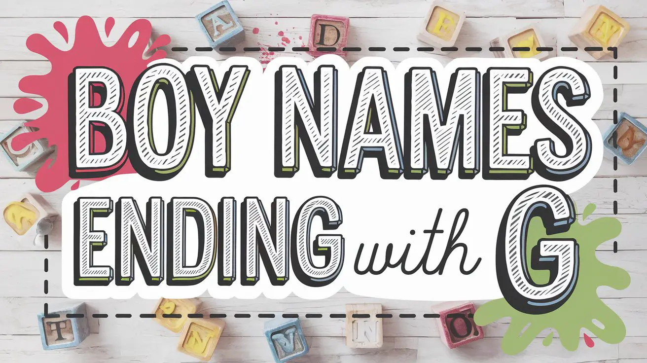 Boy Names Ending with G