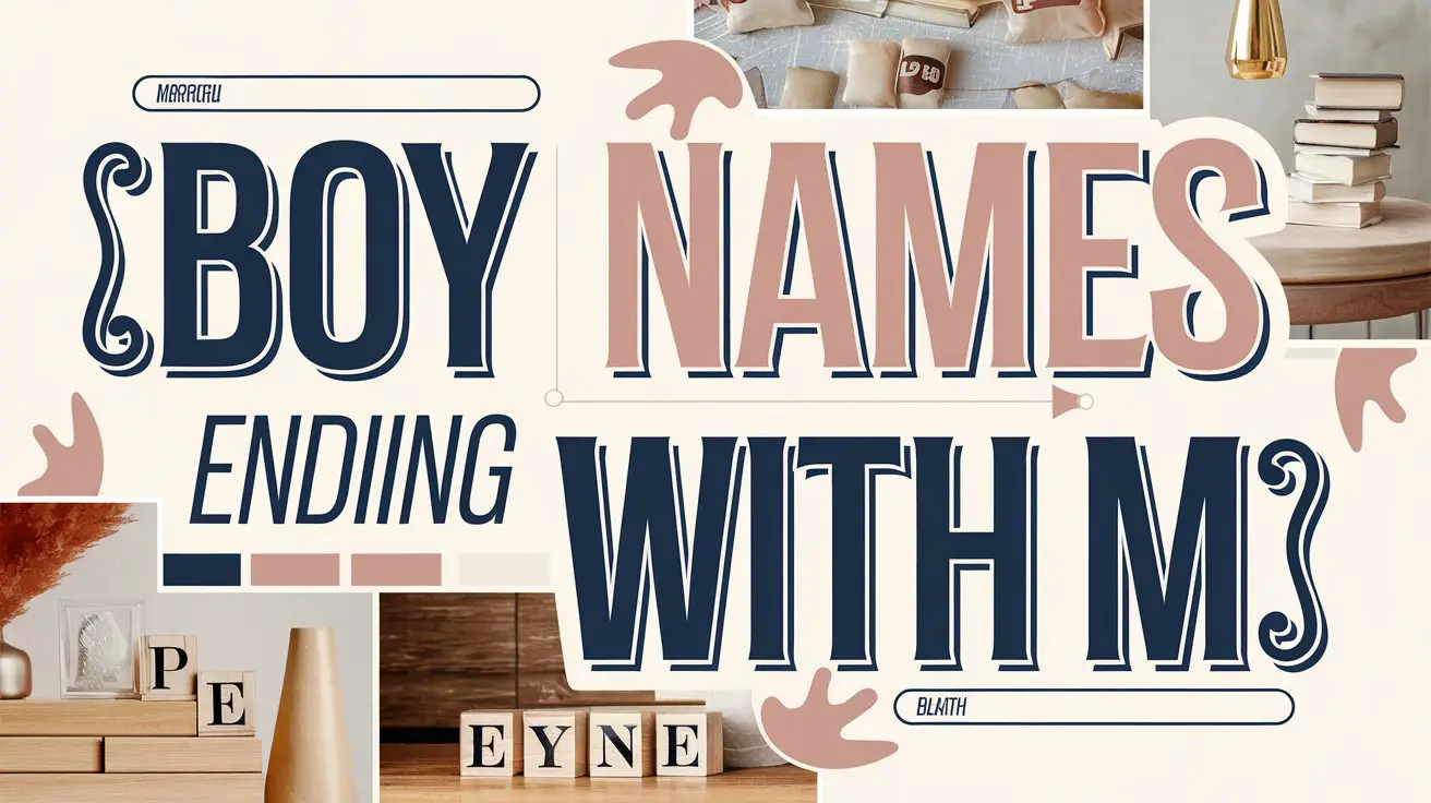 Boy Names Ending with M