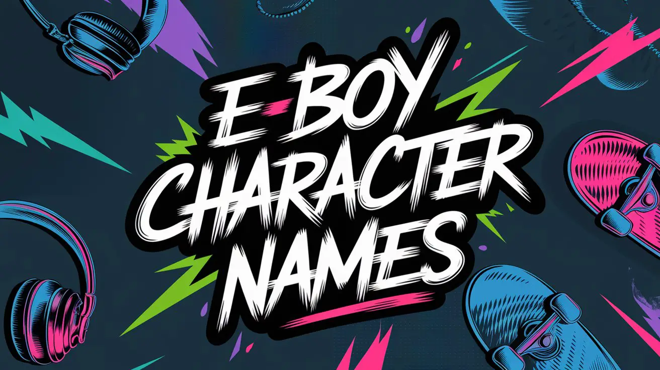 E Boy Character Names